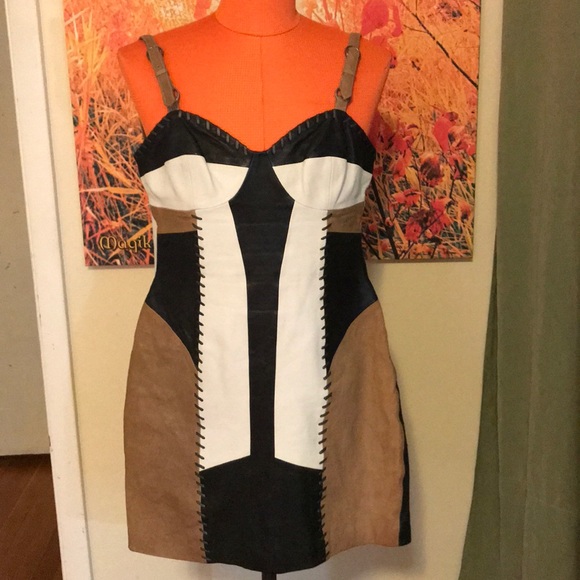 All Saints Dresses & Skirts - All Saints Leather Dress